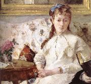 Berthe Morisot Detail of artist-s mother and his sister France oil painting artist
